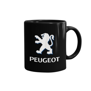 Peugeot, Κούπα Μαύρη, κεραμική, 330ml