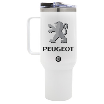 Peugeot, Mega Tumbler με καπάκι, διπλού τοιχώματος (θερμό) 1,2L