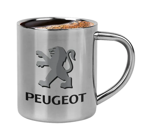 Peugeot — Double-wall metal cup for espresso (220ml)