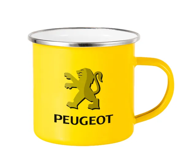 Peugeot — Yellow Enamel Metallic Cup 360ml