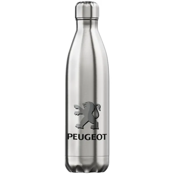 Peugeot — Inox (Stainless steel) hot metal mug, double wall, 750ml