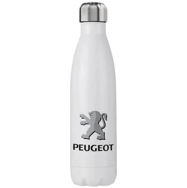 Peugeot — Μεταλλικό παγούρι θερμός (Stainless steel), διπλού τοιχώματος, 750ml