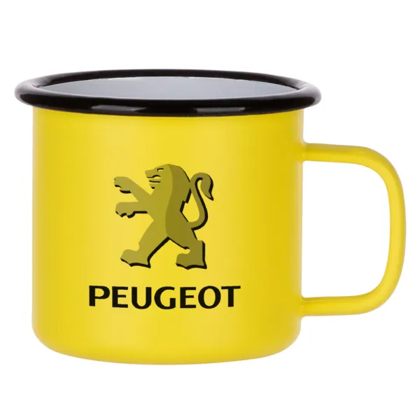Peugeot — Κούπα Μεταλλική εμαγιέ ΜΑΤ Κίτρινη 360ml