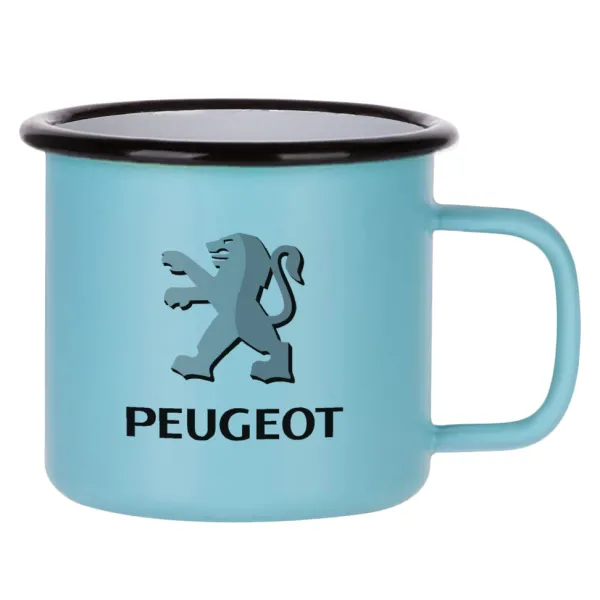 Peugeot — Κούπα Μεταλλική εμαγιέ ΜΑΤ σιέλ 360ml