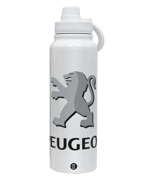 Peugeot — 1L Stainless Steel Thermal Bottle with Phone Holder & Double Wall Insulation