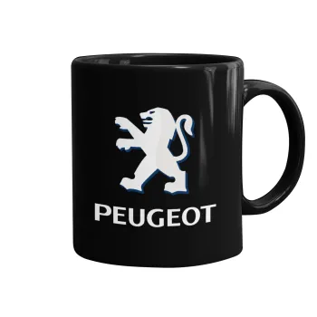 Peugeot, Κούπα Μαύρη, κεραμική, 330ml