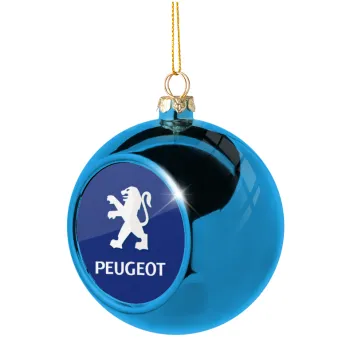 Peugeot, Blue Christmas tree ball ornament 8cm