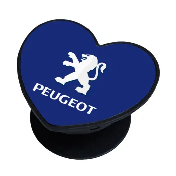 Peugeot, Phone Holders Stand  καρδιά Μαύρο Βάση Στήριξης Κινητού στο Χέρι
