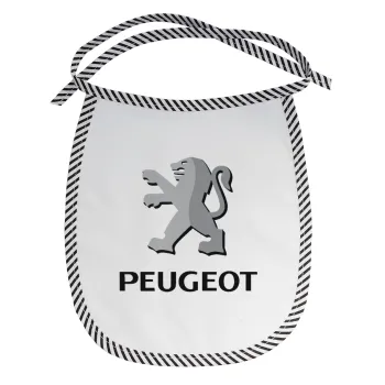 Peugeot, Σαλιάρα μωρού αλέκιαστη με κορδόνι Μαύρη