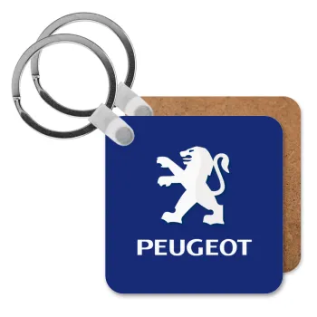 Peugeot, Μπρελόκ Ξύλινο τετράγωνο MDF