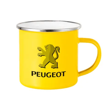 Peugeot, Yellow Enamel Metallic Cup 360ml