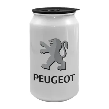 Peugeot, Κούπα ταξιδιού μεταλλική με καπάκι (tin-can) 500ml