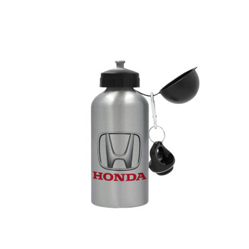 HONDA, Metallic water jug, Silver, aluminum 500ml