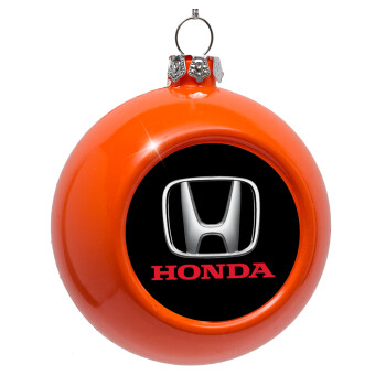 HONDA, Orange Christmas tree ornament bauble 8cm