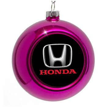 HONDA, Purple Christmas tree ornament bauble 8cm