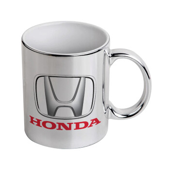 HONDA, Mug ceramic, silver mirror, 330ml