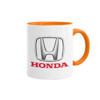 HONDA, Mug colored orange, ceramic, 330ml