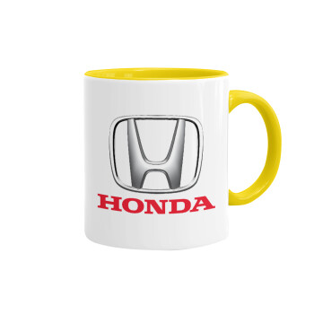 HONDA, Mug colored yellow, ceramic, 330ml