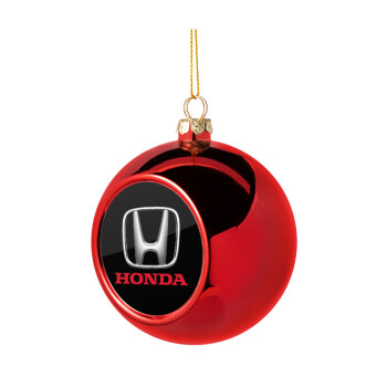 HONDA, Χριστουγεννιάτικη μπάλα δένδρου Κόκκινη 8cm