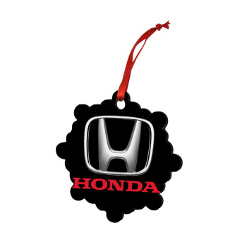 HONDA, Christmas ornament snowflake wooden 7.5cm