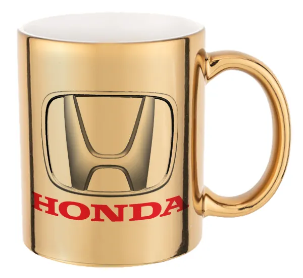 HONDA — Mug ceramic, gold mirror, 330ml