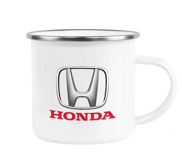 HONDA — Metallic enamel cup white 360ml