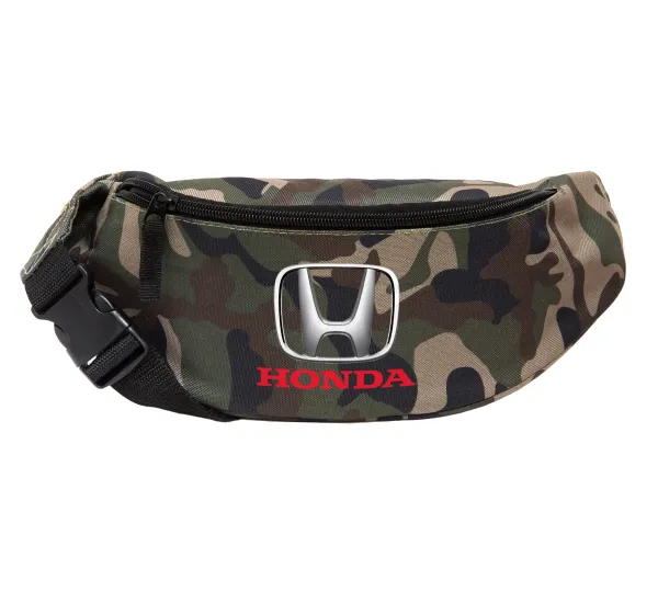HONDA — Unisex waist bag (banana) in Jungle camouflage color with 2 pockets