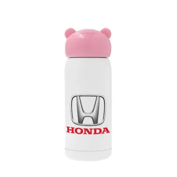 HONDA, Pink stainless steel thermal flask, 320ml