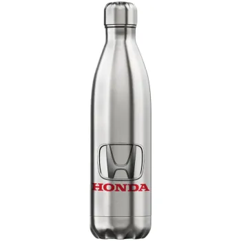 HONDA, Μεταλλικό παγούρι θερμός Inox (Stainless steel), διπλού τοιχώματος, 750ml