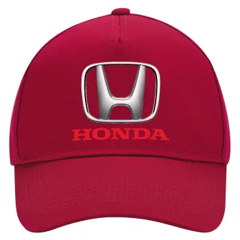 HONDA, Adult Ultimate Hat RED, (100% COTTON DRILL, ADULT, UNISEX, ONE SIZE)