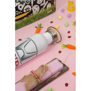 HONDA, Πασχαλινή Λαμπάδα με παγούρι μεταλλικό (620ml, stainless steel) & κερί αρωματικό πλακέ (30cm) (ΡΟΖ)