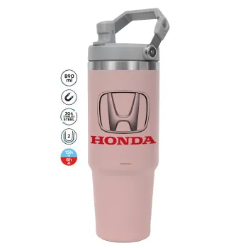 HONDA, Pink color, 890ml (30oz) stainless Steel Tumbler with Handle