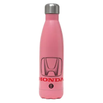 HONDA, Metal mug thermos Pink Mat (Stainless steel), double wall, 500ml