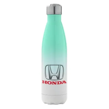HONDA, Metal mug thermos Green/White (Stainless steel), double wall, 500ml