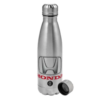 HONDA, Metallic water bottle, stainless steel, 750ml