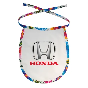 HONDA, Σαλιάρα μωρού αλέκιαστη με κορδόνι Χρωματιστή