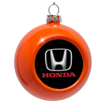 HONDA, Στολίδι Χριστουγεννιάτικη μπάλα δένδρου Πορτοκαλί 8cm