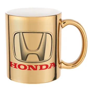 HONDA, Κούπα κεραμική, χρυσή καθρέπτης, 330ml