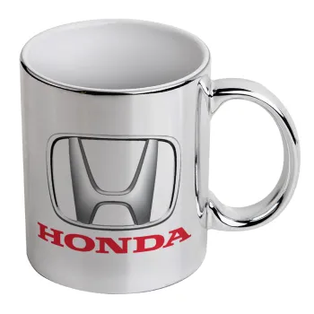 HONDA, Κούπα κεραμική, ασημένια καθρέπτης, 330ml