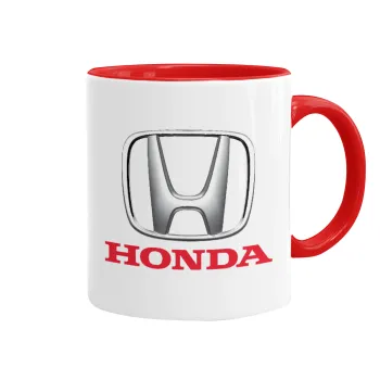 HONDA, Κούπα χρωματιστή κόκκινη, κεραμική, 330ml