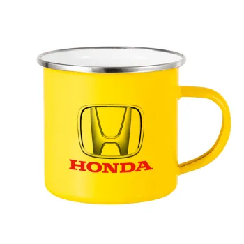 HONDA, Yellow Enamel Metallic Cup 360ml