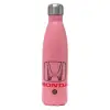 Μεταλλικό παγούρι θερμός Ροζ Ματ (Stainless steel), διπλού τοιχώματος, 500ml