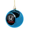 Blue Christmas tree ball ornament 8cm