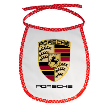 Porsche, Σαλιάρα μωρού αλέκιαστη με κορδόνι Κόκκινη
