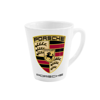 Porsche, Κούπα κωνική Latte Λευκή, κεραμική, 300ml