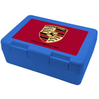Porsche, Children's cookie container BLUE 185x128x65mm (BPA free plastic)