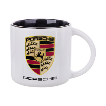 Porsche, Κούπα κεραμική 400ml Λευκή/Μαύρη