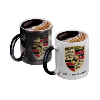 Porsche, Κούπα Μαγική, κεραμική, 330ml που αλλάζει χρώμα με το ζεστό ρόφημα (1 τεμάχιο)