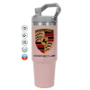 Pink color, 890ml (30oz) stainless Steel Tumbler with Handle