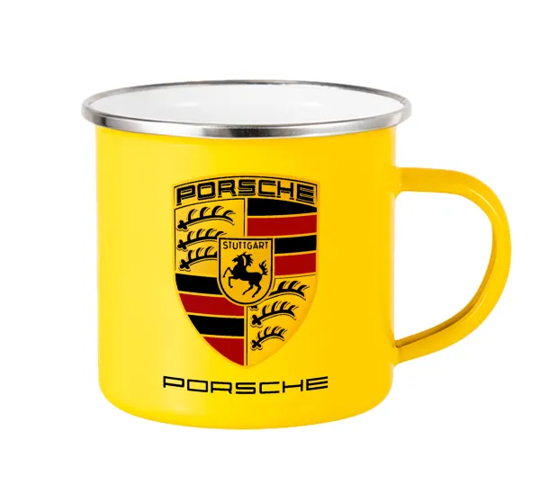 Porsche — Yellow Enamel Metallic Cup 360ml
